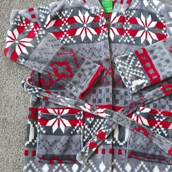Kids Size XL Unisex 100% Polyester Hooded Robe - Picture 5 of 9